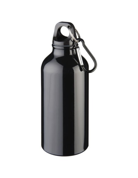 Botellas de aluminio con mosquetón en múltiples colores 400 ml