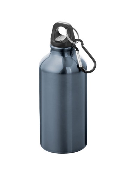 Botellas de aluminio con mosquetón en múltiples colores 400 ml