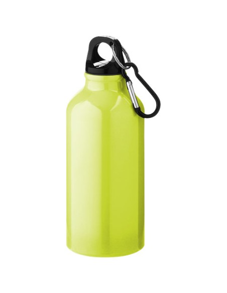 Botellas de aluminio con mosquetón en múltiples colores 400 ml