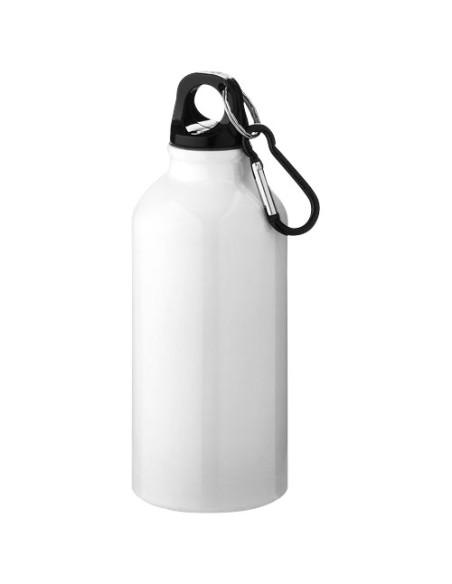 Botellas de aluminio con mosquetón en múltiples colores 400 ml