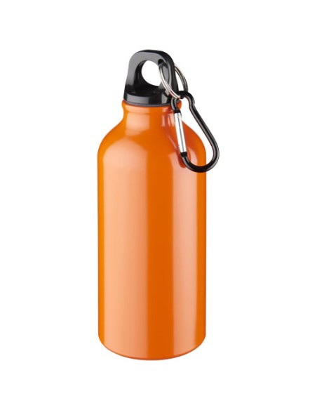 Botellas de aluminio con mosquetón en múltiples colores 400 ml