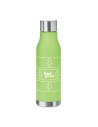 Waterflessen met rubberen afwerking 600 ml