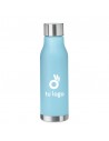 Waterflessen met rubberen afwerking 600 ml