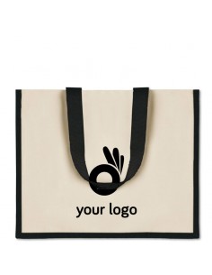 Jute- en canvas tassen met...