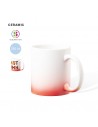 Tazas de cerámica acabado mate con degradado de color sublimadas 350 ml