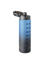 Botellas de agua RPET motivadora con marcador de tiempo 1 L