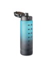 Botellas de agua RPET motivadora con marcador de tiempo 1 L