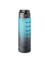 Botellas de agua RPET motivadora con marcador de tiempo 1 L