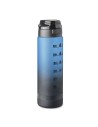 Botellas de agua RPET motivadora con marcador de tiempo 1 L