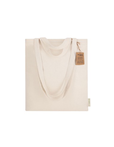 Bolsas de algodón reciclado 140g con doble asa