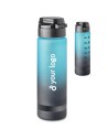 Botellas de agua RPET motivadora con marcador de tiempo 1 L