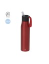 Botellas de aluminio reciclado 700ml con dosificador pajita