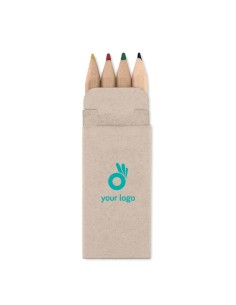 Cajas con 4 lápices de colores